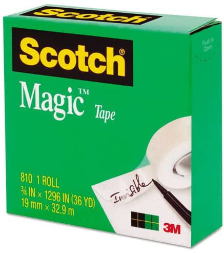 3/4" x 1296" Clear VALUE PACK FOR SCHOOL & OFFICE 12 Rolls Scotch Magic Tape 