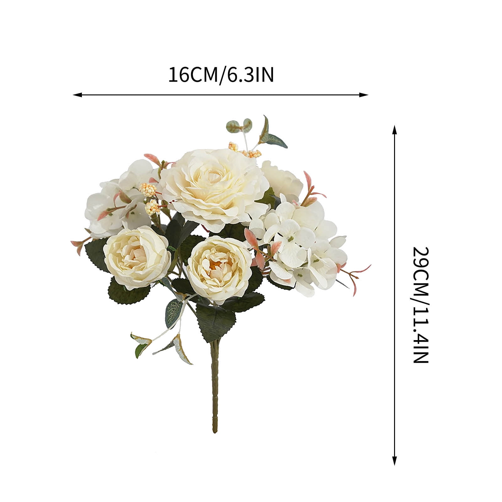Danhjin Fake Flowers, Artificial Flowers for Outdoors Indoors Decoration Weather Proof Faux Flowers, for Garden Porch Patio Graveside Home Decor, Flowers for Decoration