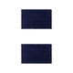 thumbnail image 3 of Inteprter Alfombra de baño de poliéster Absorbente Parte inferior antideslizante Lavable a máquina Textura Chenille No se desprende Azul Armada 2piezas, 3 of 6