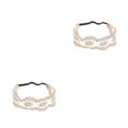 thumbnail image 1 of Sonducket Diademas de encaje Elástico Spa Diadema Accesorio de moda Turbante para mujeres niñas Type3 NO3, 1 of 6