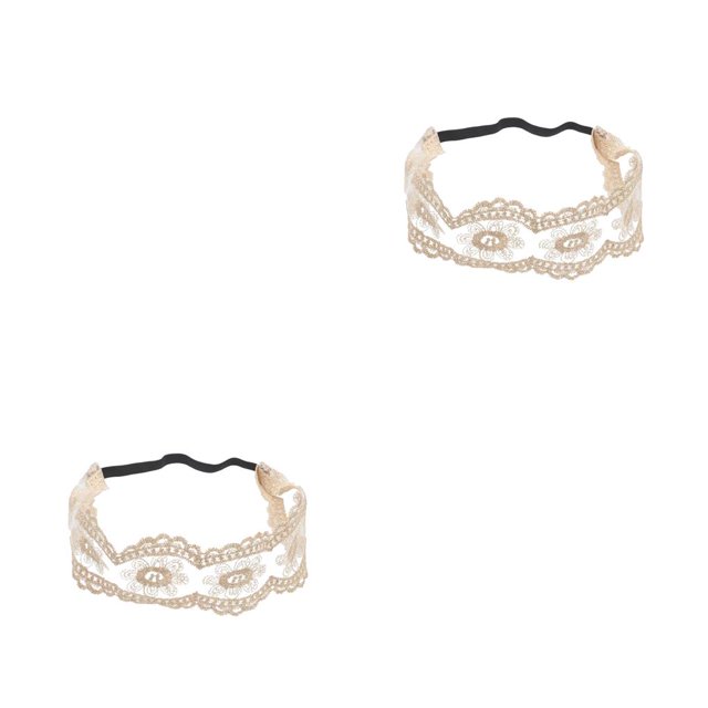 Sonducket Diademas de encaje Elástico Spa Diadema Accesorio de moda Turbante para mujeres niñas Type3 NO3