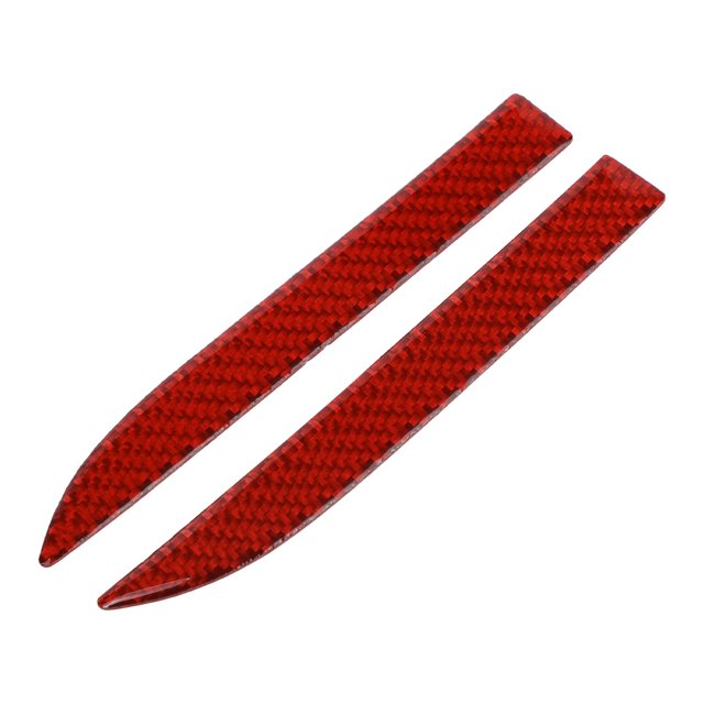 Unique Bargains 1 Ensemble Bord de Porte de Voiture Bande Anti-Collision Rétroviseur Réglable Pare-Chocs Protection Fibre de Carbone Rouge