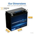 thumbnail image 5 of Chrome Battery Now Ytx20l-bs (20l-bs 12 Volt,18 Ah, 270 Cca) Intelligent Bluetooth Enabled AGM Battery for Personal Watercraft - Kawasaki Jet Ski 1100 Jt1100 Stx Years (1997 - 2003), 5 of 8