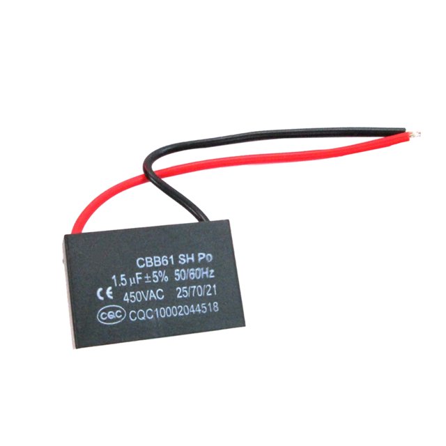 koolsoo CBB60 450V 1.5UF Drive Capacitance Capacitor Metal Film Capacitor 37x24mm