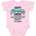 thumbnail image 3 of Inktastic Happy Birthday, Daddy Best Ever in Blue Boys or Girls Baby Bodysuit, 3 of 5