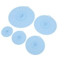 thumbnail image 1 of Juego de Tapas de Silicona Resistente al Calor, Cubierta para Salpicaduras de Microonda, Sucio de Alimentos para ollas, Sartenes, 5 UDS., 1 of 7