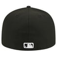 thumbnail image 4 of Men's New Era Black Atlanta Braves Logo 59FIFTY Fitted Hat, 4 of 6