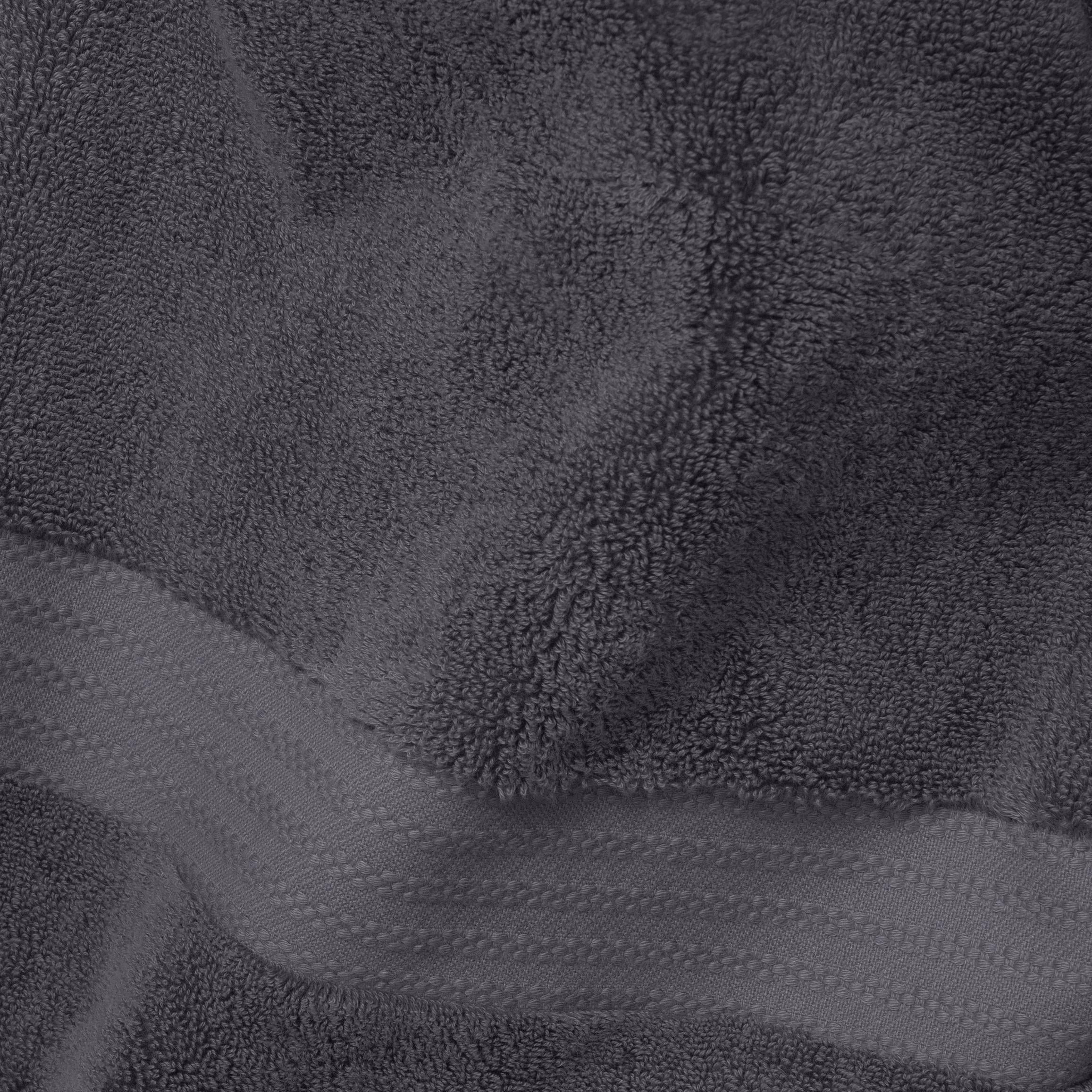 FABDREAMS 100% Organic Cotton GOTS Ceritied 700 GSM Bath Sheet Towel Set of 2, 2 Bath Sheet Towels 36 x 70 in, Charcoal Black