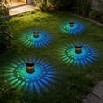 thumbnail image 7 of XINGXIANG Decorative Solar Mandala Lights, Metal Solar Powered Outdoor Deck Step Wall Lights, Mandala Theme Waterproof Fence Light for Garden Post Patio Backyard Yard Decor(B), 7 of 7