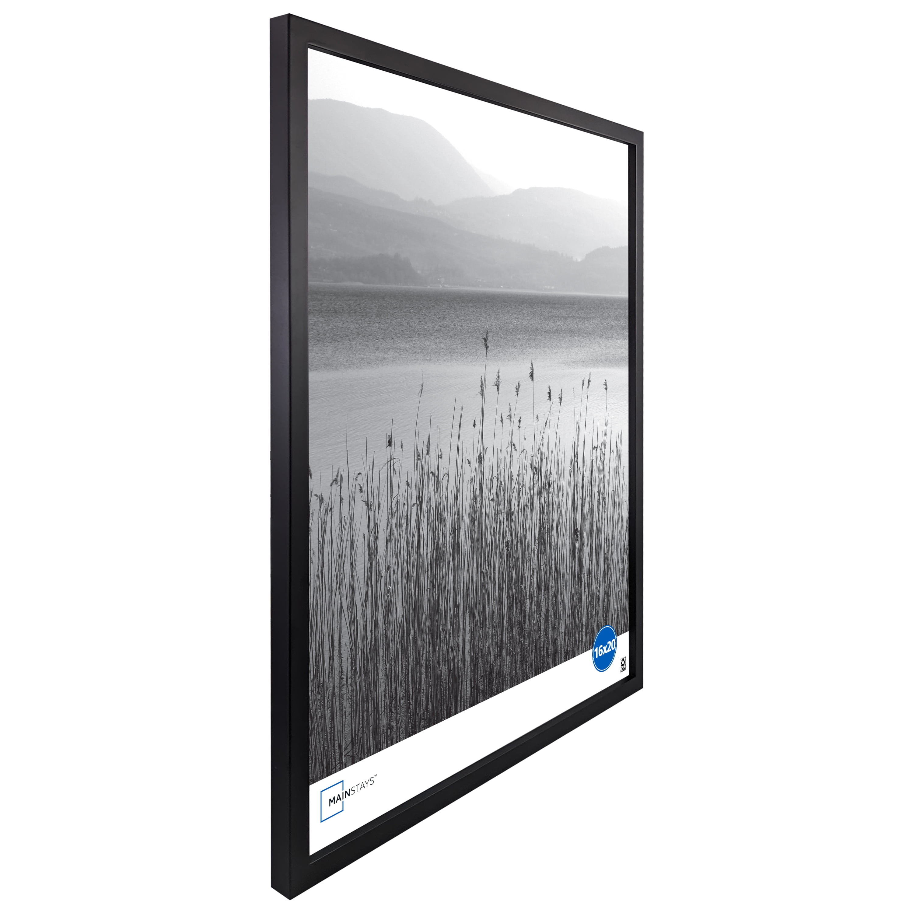 (2 pack) Mainstays – 16x20 Picture Frame – Black Gallery Linear Program Wall Photo Frame