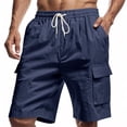 thumbnail image 6 of Men's Pocket Outdoor Sports Casual Loose Cargo Shorts, 6 of 7