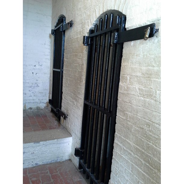 Canvas Print Iron Jail Lock Unlock Cell Prison Arrest Stretched Canvas