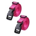 thumbnail image 2 of 2 piezas Carreras de carrito de golf correas de equipaje de nylon Práctico con la hebilla de liberación rápida Viajes de 39 pulgadas tiras de azotes Rosa rojo, 2 of 8