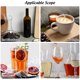 thumbnail image 2 of WORGEOUS 2 piezas Posabatín de vino de metal Anti-salding Cushion Coaster Round Wine Coaster Hotel Hotel Coaster, 2 of 8