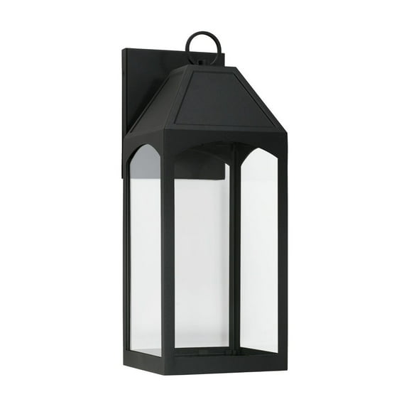 7W 1 Led Outdoor Wall Lantern In Transitional Style-20.5 Inches Tall And 7.75 Inches Wide Capital Lighting 946321Bk-Gl