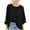 Black, variant on biudgviw Lounge Shirts for Women Casual Fall Round Neck Long Sleeve Basic Tops Baggy Solid Color Beach T-Shirts