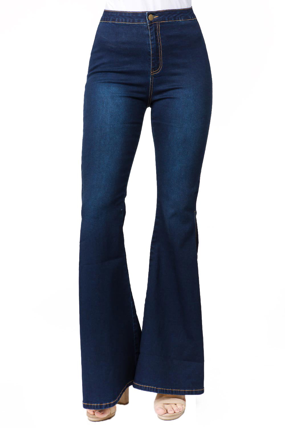 YDX Bazi Flare Bell Bottom Jeans for Juniors Slit high waisted Skinny ...