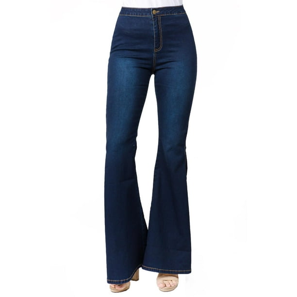 YDX - YDX Bazi Flare Bell Bottom Jeans for Juniors Slit high waisted ...