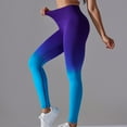thumbnail image 7 of Ynynloco Leggings for Women Gradient Butt Lifting Seamless High Waisted Compression Yoga Pant Workout Tummy Control Running Quick Dry Leggings, 7 of 7