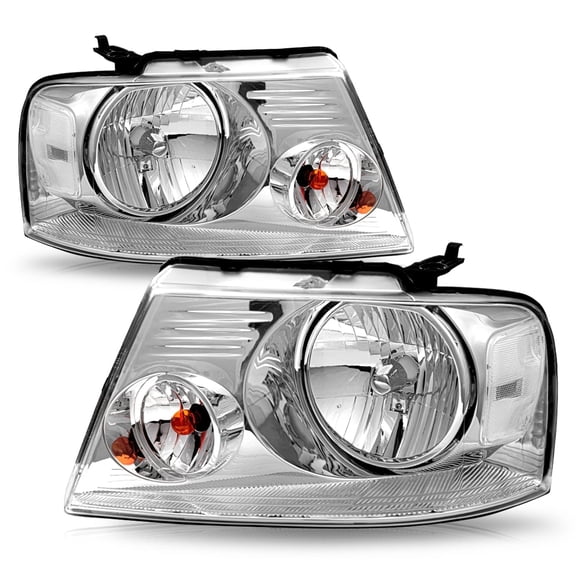 FOR 2004-2008 FORD F150 06-08 LINCOLN MARK LT HALOGEN HEADLIGHTS LAMPS PAIR
