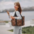 thumbnail image 5 of Travel Bag, Coffee Bean and Mug Print Carry On Duffle Bags Overnight Weekender Bags for Women, Personal Item Travel Bag, Travel Essentials Sport Gym Bag for Men Women, 5 of 7