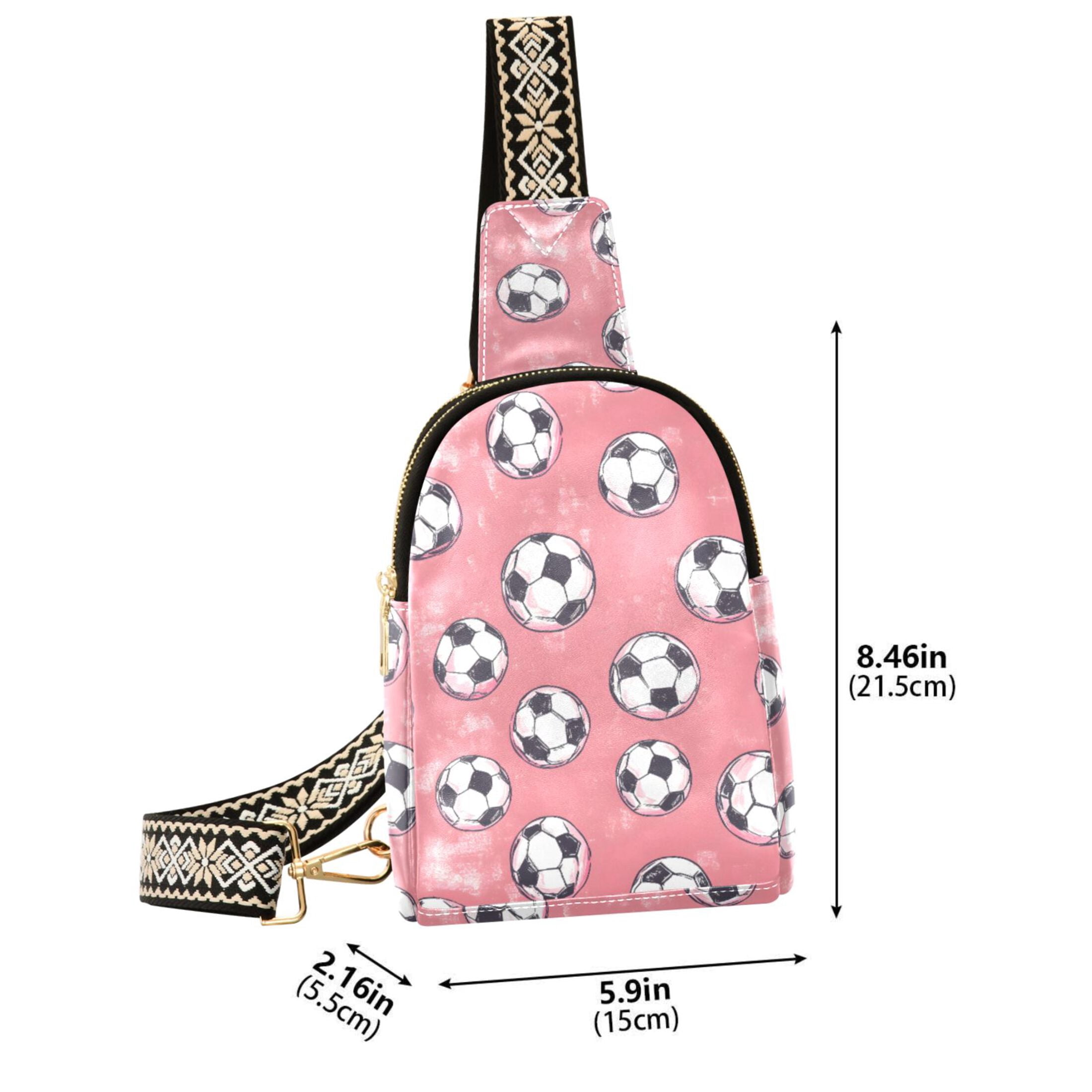 ALAZA Footballs Sling Bag for Women Men Waterproof Crossbody Chest Bags