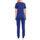 thumbnail image 2 of Traje de Pantalones para Mujeres Profesional Casual Cuello en V Manga Corta con Pantalones Largos, Ropa de Trabajo de Poliéster Ligera de Cuatro Estaciones para Uso Diario Y Casero, 2 of 3