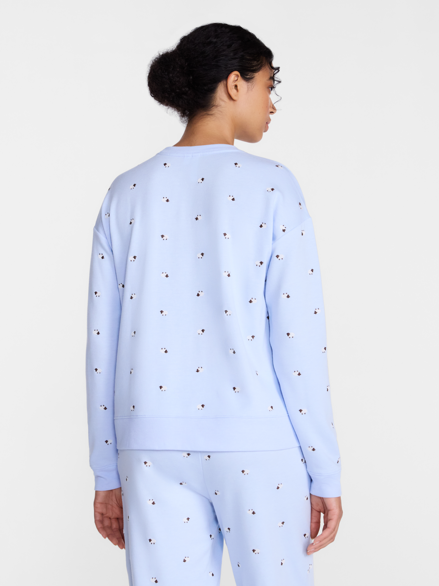Joyspun Women's Fleece Lounge Sleep Top photo 4