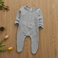 thumbnail image 4 of Newborn Infant Baby Boy Girl Clothes Romper Jumpsuit Bodysuit Outfits Gray 0-3 Months, 4 of 6