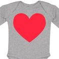 thumbnail image 4 of Inktastic Valentine's Day Red Heart Boys or Girls Long Sleeve Baby Bodysuit, 4 of 5