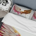 thumbnail image 4 of Designart "Angelic Dusty Pink Wings" Abstract Bedding Covert Set - Glam Pink Fantasy Bed Set With 2 Shams, 4 of 6