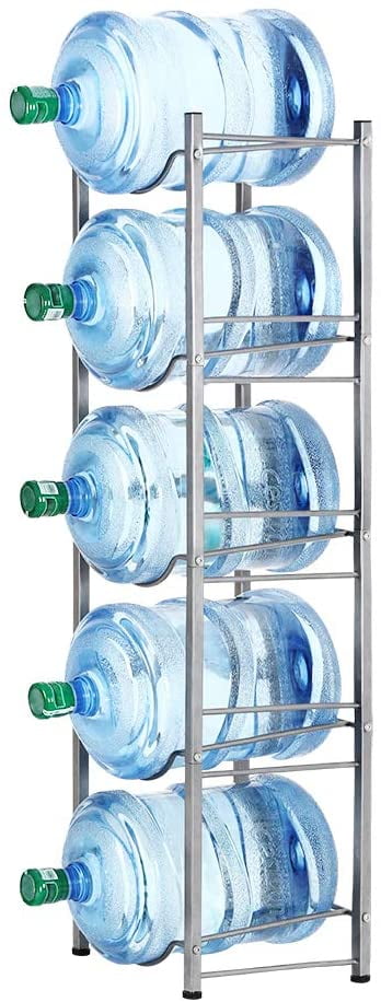 Heavy Duty Bottle Storage 5 Tier Water Cooler Jug Rack Water Rack Detachable US 
