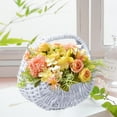 thumbnail image 4 of Wooden Woven Flower Basket Wall Mounted Flowerpot Living Room Storage Basket Crafts Tabletop Centerpiece Ornaments Home Decor Gifts, 4 of 6