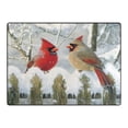 thumbnail image 4 of Ryvnso Cardinals in Winter Area Rug Floor Mats Non-Slip Home Carpet 63 x 48 inch, 4 of 7