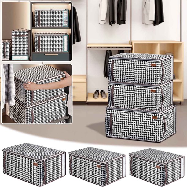 onlyliua Promoción de Temporada Bolsa de Almacenamiento de Ropa Visual Caja de Almacenamiento para Clasificar Guardarropa Bolsa de Almacenamiento Portátil Caja de Almacenamiento de Colcha de Invierno