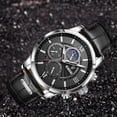 thumbnail image 5 of Reloj LIGE Reloj para Hombres de Moda Impermeable Luminoso Plateado Negro, 5 of 5