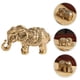 thumbnail image 2 of Estatua de elefante de latón vintage, figura de elefante de latón, estatua de animal realista, decoración, 2 of 8