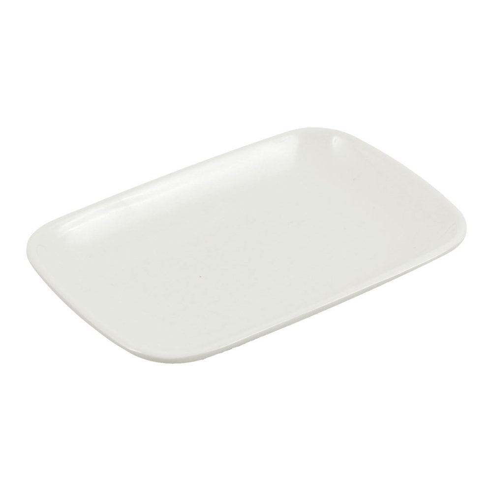 Unique Bargains Plastic Rectangle Shape Dessert Cake Appetizer Plate