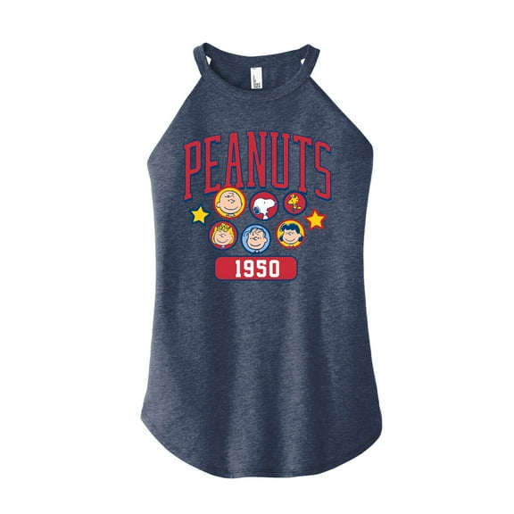 Peanuts - Peanuts Crew Athletic - Juniors High Neck Tank Top