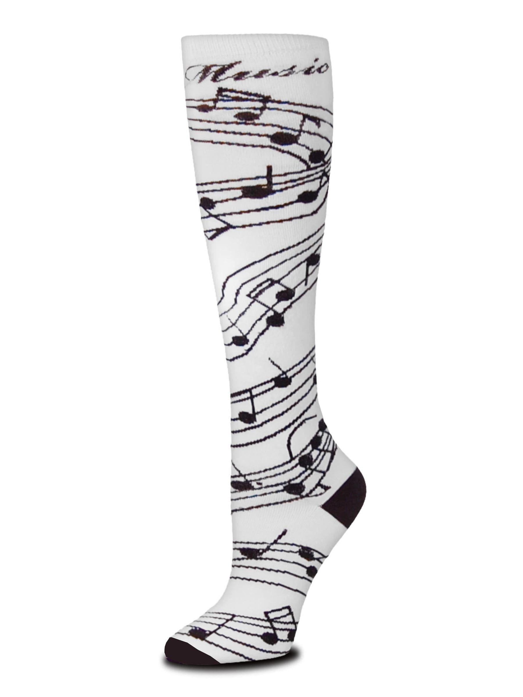 Coloured Music Staves Unisex Novelty Ankle Socks Adult Size 6-11 
