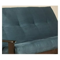 Futon Cover Only - Quality Suede Microfiber Fabric Collection Fits 6-8 inch Futons Mattress (Navy, Full Size)