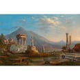 thumbnail image 3 of Robert S. Duncanson 14x11 Black Modern Framed Museum Art Print Titled - Vesuvius and Pompeii (1870), 3 of 5