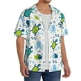 thumbnail image 2 of Kdxio Men's Hawaiian Shirt for Men Short Sleeve Shirt Cartoon Sea Creatures Summer Casual Holiday Beach Button Down T-Shirts, 2 of 7