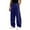 01#Navy, variant on Men's Solid Color Wide Leg Sweatpants Elastic Drawstring Waist Loose Straight Leg Casual Streetwear Workout Trousers with Pockets