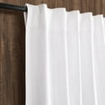 thumbnail image 3 of Bedding Craft Cotton Tab Top Curtains - Farmhouse Style Khadi Textured Window Panels, 50x84 White, 3 of 7