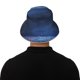 thumbnail image 5 of Fotbe Retro Blue Glitter Sombrero Tipo Pescador con Estampado – Sombrero de Sol de Algodón de Moda para Playa, Golf, Pesca, 5 of 6