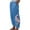 Blue#1, variant on Women's Casual Lantern Tapered Harem Pants Summer Basic Baggy Slacks with Pocket Loose Fit Style Flax Ankle Trousers Womens Summer White Capris,S-2XL