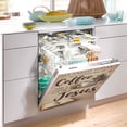 thumbnail image 2 of Coffee and Books Dishwasher Magnet Cover Reuseable Refrigerator Magnet Cover Decal Kitchen Fridge Microwave Stickers Hoilday Party Decor 23 x 26 inch, 2 of 5