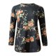 thumbnail image 4 of ICHUANYI Clearance Ladies O- Neck Long Sleeve Pockets Decorative Floral Print Casual T-Shirt Top ICHUANYI "ICHUANYI", 4 of 5