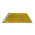 thumbnail image 2 of Ahgly Company Machine Washable Indoor Rectangle Oriental Yellow Industrial Area Rugs, 5' x 8', 2 of 4